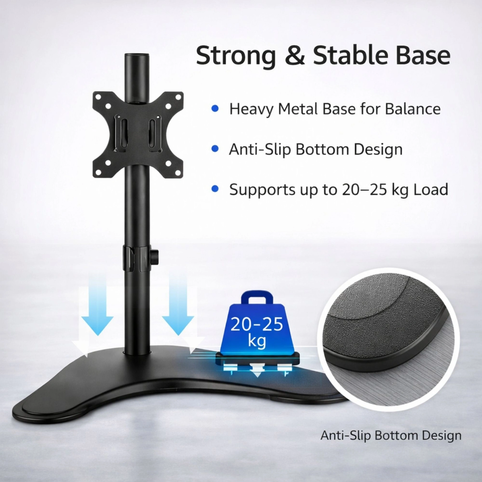 LED Monitor Table Top Mount Stand For LED 14"-27" view 3